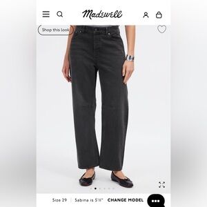 Madewell Women’s Darted Barrel-Fit Jeans